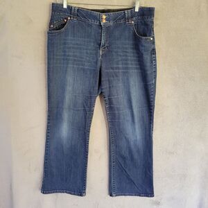 Lane bryant boot cut tighter tummy technology jeans Blue sz 20 P